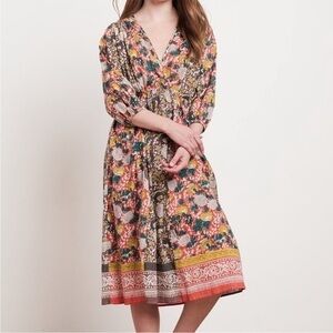 Velvet | Voletta Peasant Dress | Size S